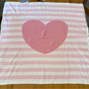 2/15$ Pink Heart Striped Blanket baby souris mini
